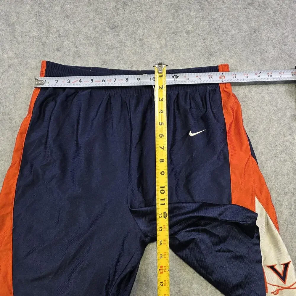 VTG Virginia Cavaliers Shorts Mens Medium Blue NCAA Basketball Nike Orange White